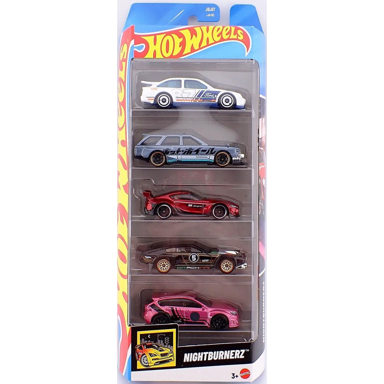 Set 5 masinute Hot Wheels - Nightburnerz