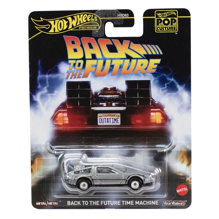 Количка Hot Wheels - Real Riders Pop Culture, Back To The Future