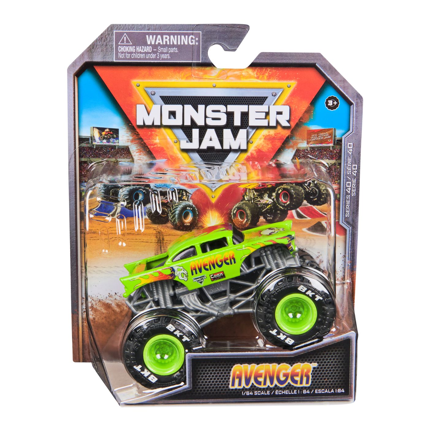 Masinuta diecast Monster Jam - Avenger, 1:64