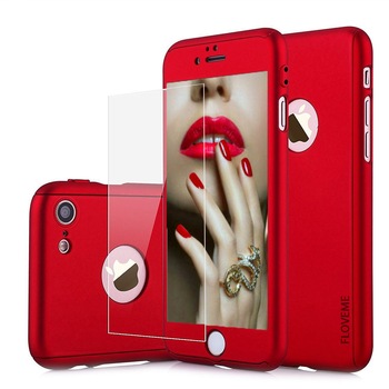 Husa telefon Iphone 8 ofera Protectie 360° Ultrasubtire + Folie Sticla Securizata - Red Husa telefon Iphone 8 ofera Protectie 360° Ultrasubtire + Folie Sticla Securizata - Red
