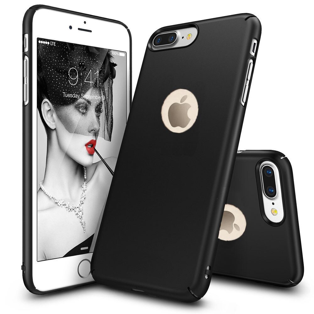Husa telefon Iphone 8 ofera protectie Ultrasubtire - Silk Black Matte