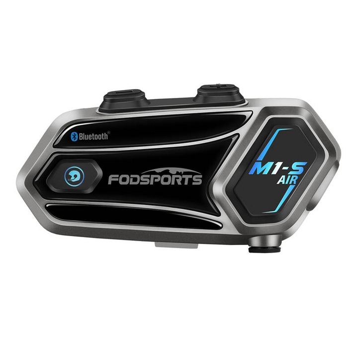 Интерком, M1-S Air, Fodsports, сив, Bluetooth, 900 mAh