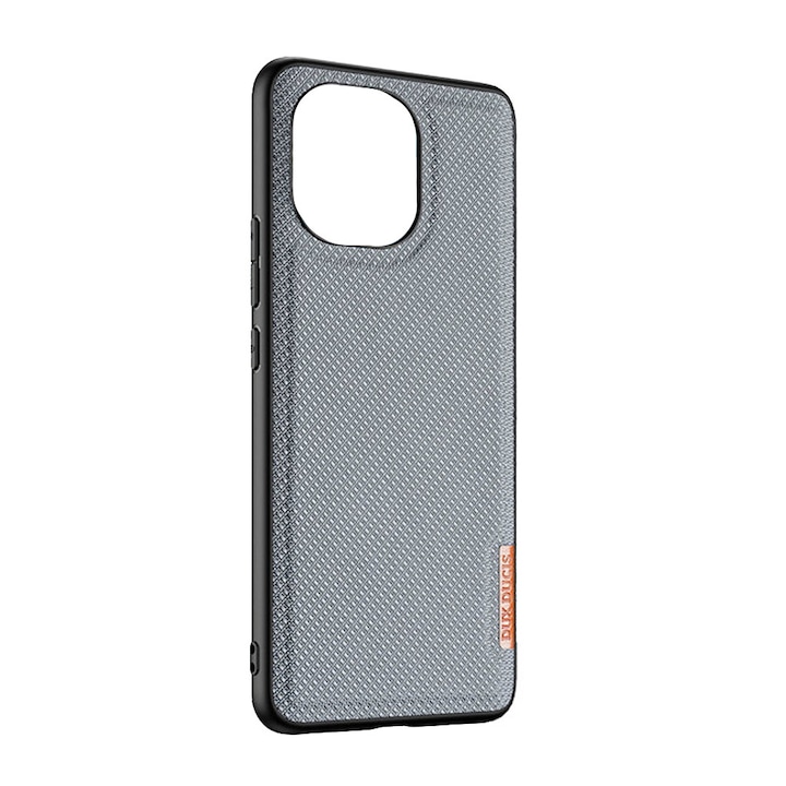 Prémium védőtok Xiaomi Mi 11 Lite 4G / 5G készülékhez, OPTIM SOLUTION, Modern szőtt textil anyag, Ujjlenyomat-álló, Ütésálló, Precíz kivágások, Vékony, áttetsző kialakítás, Top Level OptimS védelem, Szürke