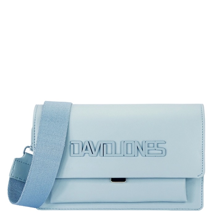 Чанта David Jones CM7508 15, Светлосин, 14x23x8