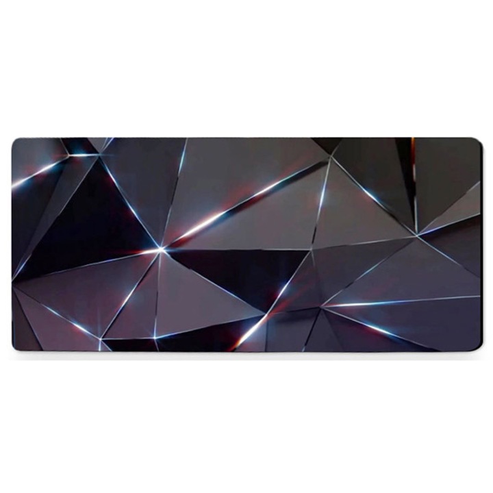 Mousepad profesional 3D, suprafata textila, baza cauciucata anti-alunecare, 600x300x2mm, dark pepper