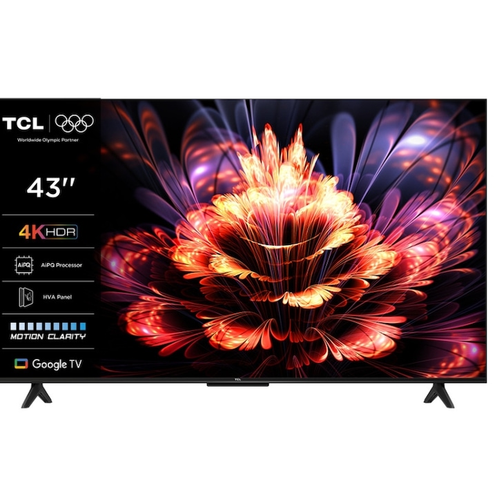 Телевизор TCL, LED, 109 см 43" 43V6C, Ultra HD 4K, Smart TV, WiFi, CI+