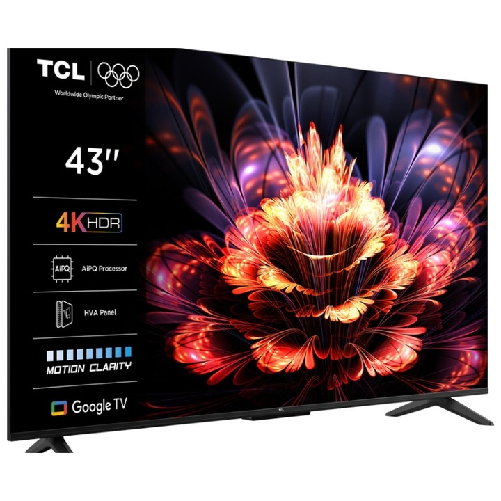 Televizor LED TCL 109 cm 43" 43V6C, Ultra HD 4K, Smart TV, WiFi, CI+