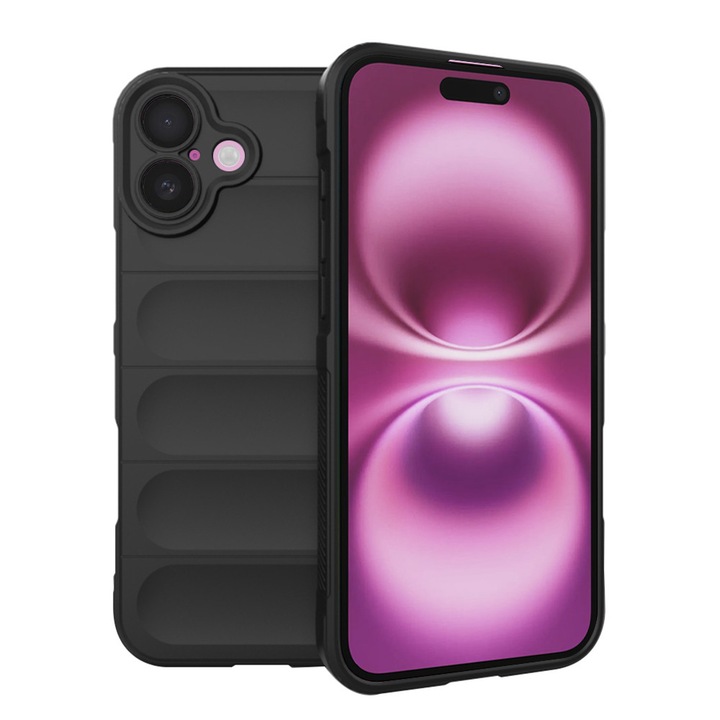Husa Protectie pentru iPhone 16 Plus, N69, Termoplastic, Deep Dark