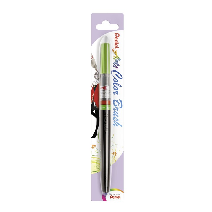Pentel Arts Color Brush XGFL ecset, Akvarell, Világoszöld