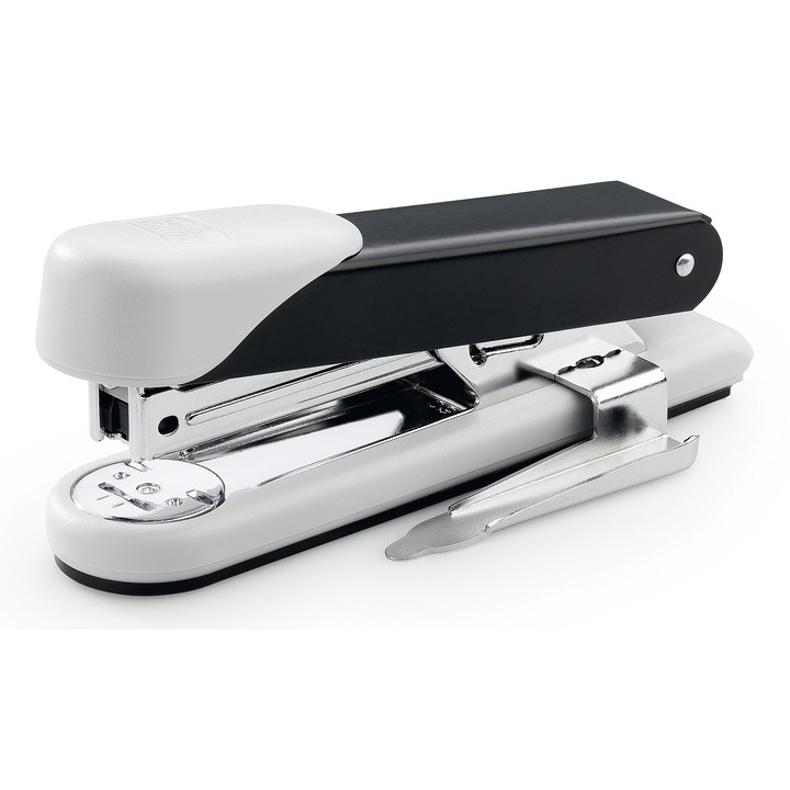 Capsator Novus Stabil cu decapsator, 30 coli, capse 24/6, 26/6, adancime 6.5 cm, metal, negru