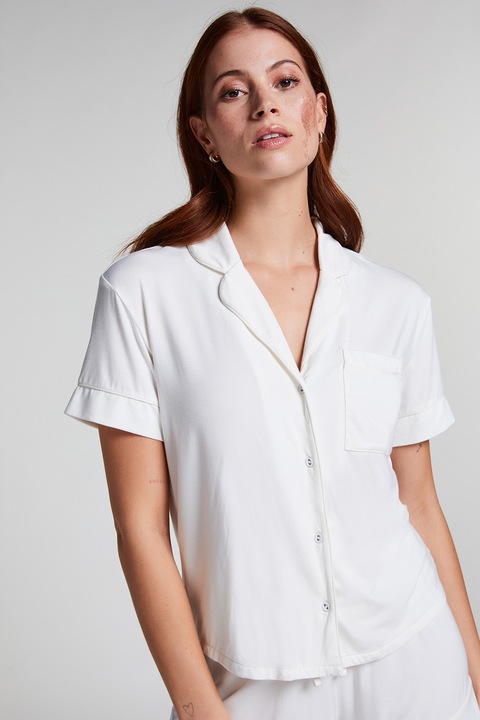 Hunkemoller, Горна пижама с копчета, Мръснобял