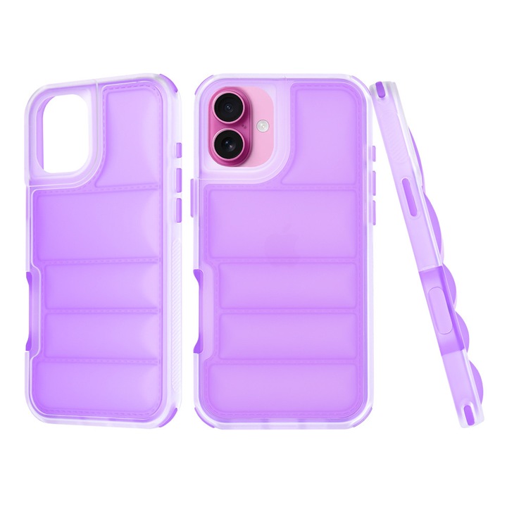 Védőtok iPhone 16 Plushoz, T69, termoplasztikus, lila