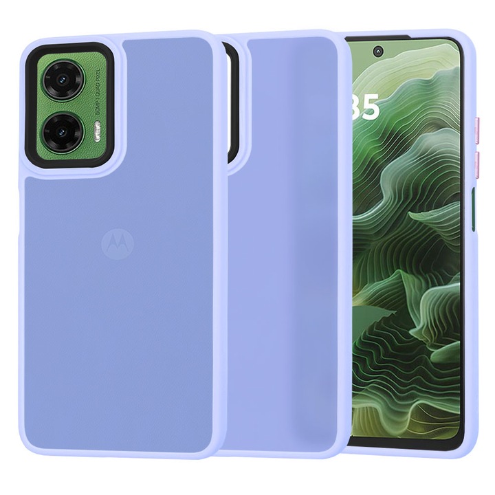 Védőtok Motorola Moto G35, Y27 készülékhez, Lexgard, világos szilva lila