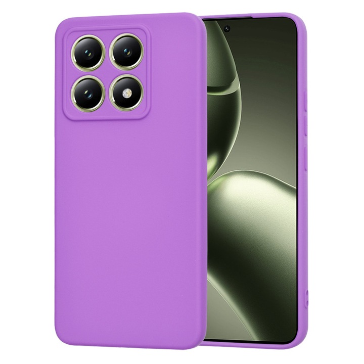 Védőtok Xiaomi 14T, Y63 készülékhez, vászon, szilva lila