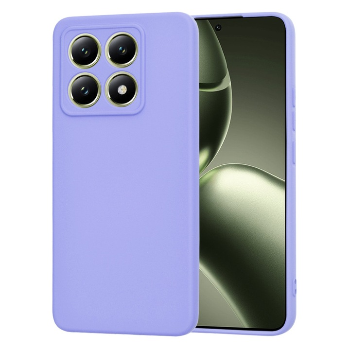 Védőtok Xiaomi 14T, Y66 készülékhez, vászon, világos szilva lila