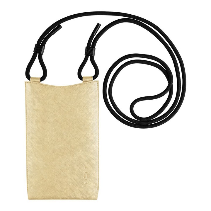 Védőtok Kompatibilis az Universal Shoulder Bag Verona (FIXVER-LGYL) táskával, Fixed, 7"-os mobiltelefonokhoz - Világossárga