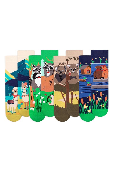 Кутия с 4 чифта чорапи Arty Socks от органичен памук, влюбени животни