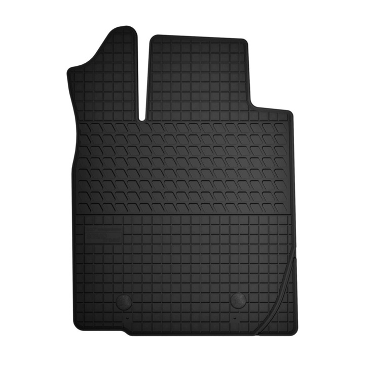 Covoraș auto cauciuc Wielganizator, 1 bucată, negru, Dacia Duster I 2WD, prinderi tip circular RN