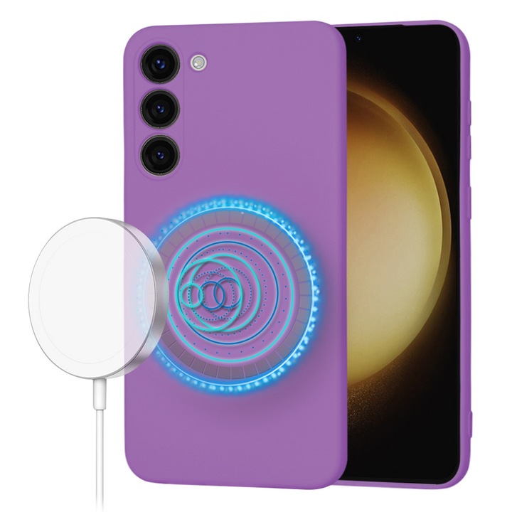 Защитен калъф за Samsung Galaxy S23 Plus, Diversity Safe, S79, Canvas, Plum Violet
