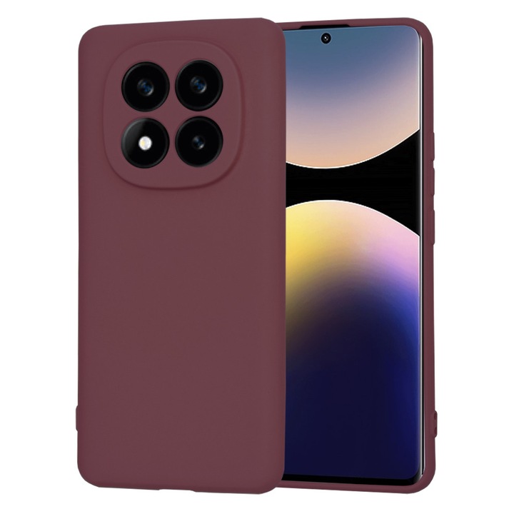 Защитен калъф за Xiaomi Noble Redmi Note 14 Pro+ 5G, Diversity Safe, N62, Canvas, Plum Noble Red