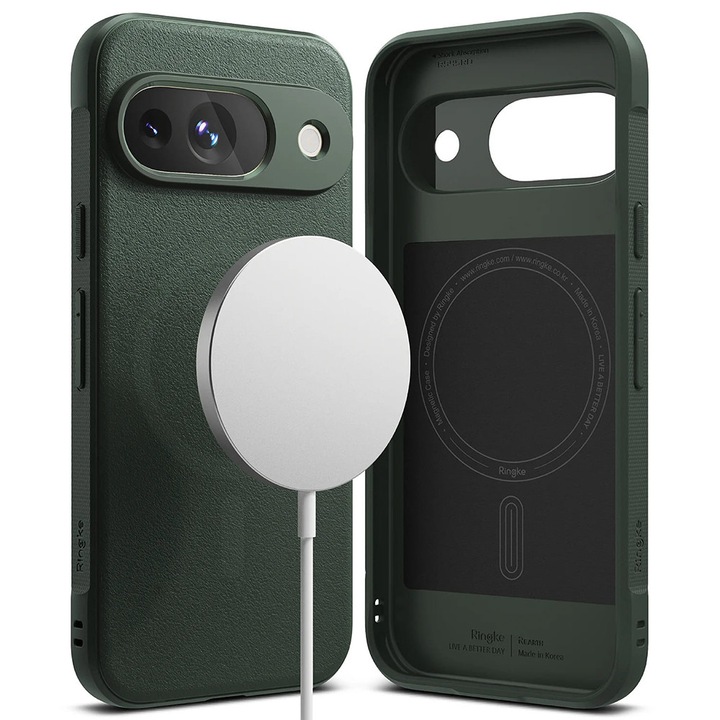 Husa Protectie pentru Google Pixel 9, Diversity Protect, W37, Termoplastic, Deep Green