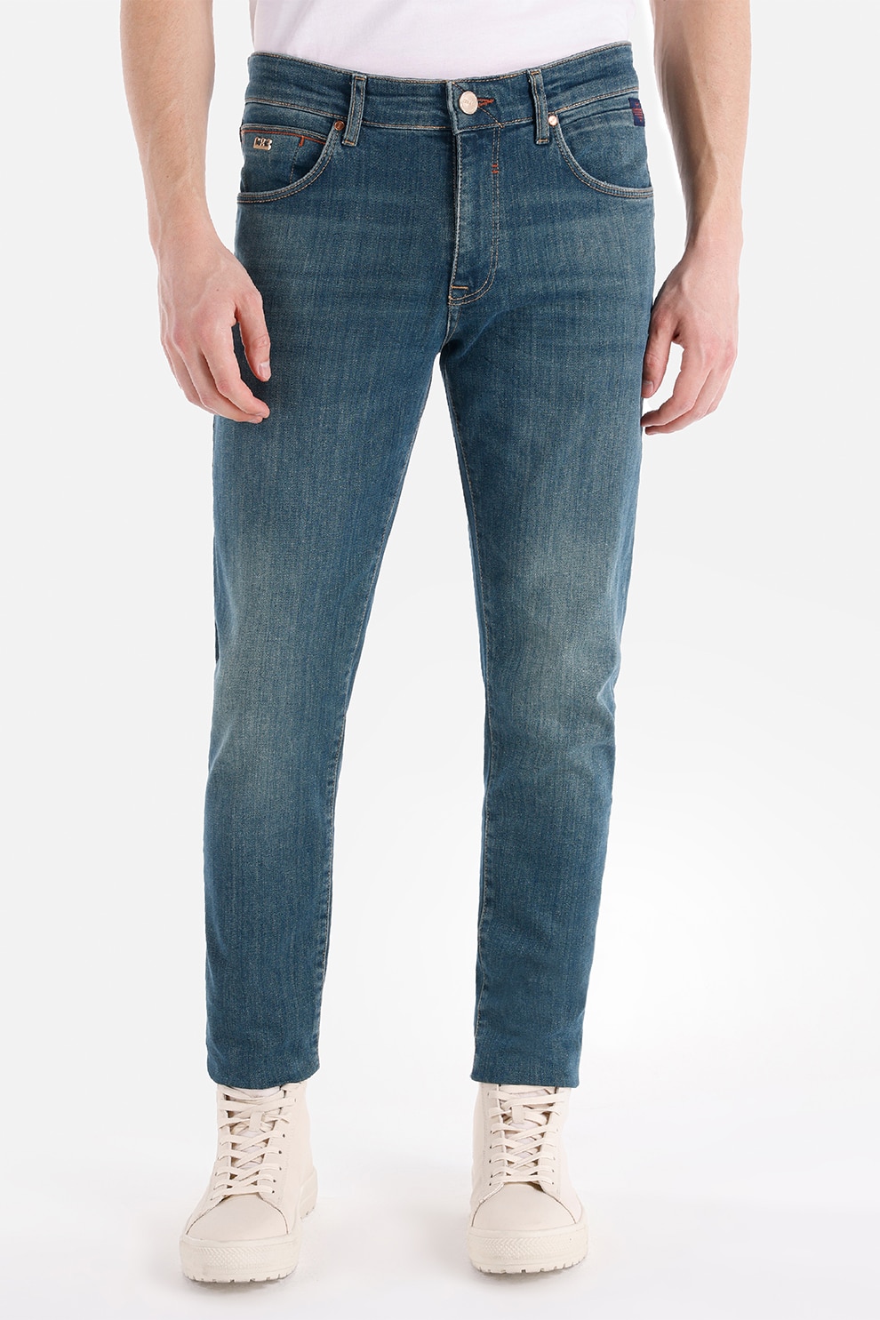 COLIN'S, Blugi slim-fit Danny, Albastru inchis, W28-L30
