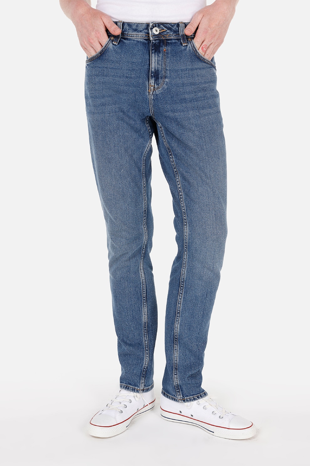 COLIN'S, Blugi slim-fit, Albastru prafuit, W29-L32