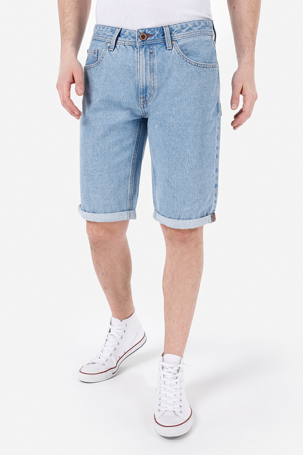 COLIN'S, Blugi scurti cu croiala regular-fit David, Albastru deschis, S