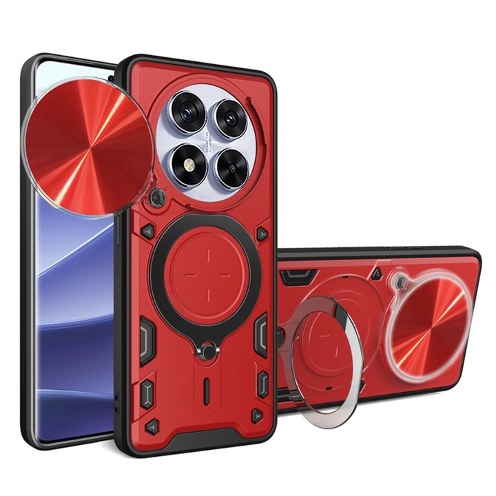 Védőtok Xiaomi Noble Redmi Note 14 Pro 5G/Poco X7 készülékhez, Diversity Safe, S48, Lexgard, Nemes Piros