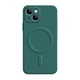 Husa Protectie, Flippy, Husa de Protectie Compatibila cu iPhone 14 Pro Max, Liquid MagSafe, Ring-Shaped, Magnetica, Verde