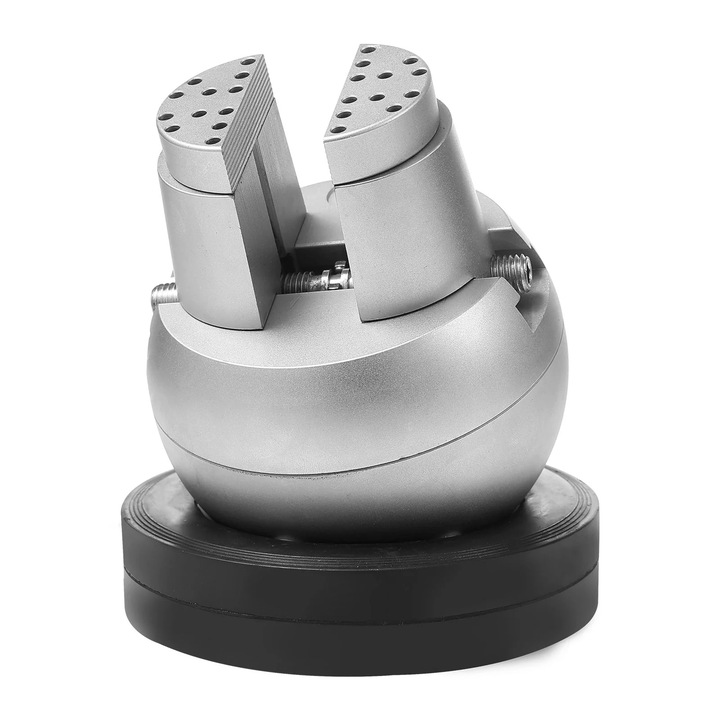 Gömbgravírozó szorító, 5", 360 fokban forgatható, 69 tartozékkal, ezüst