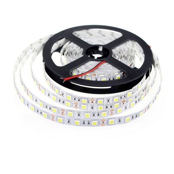 Banda LED SMD 5050, 300 diode 24V, alba, flexibila, rola 5m Banda LED SMD 5050, 300 diode 24V, alba, flexibila, rola 5m