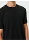 Tricou barbati, Koton, Poliester/Elastan, Negru, Negru