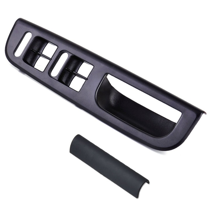 Panou maner interior portiere cu VW Golf IV, Bora, Passat B5-5.5, Sharan, Seat Alhambra, Skoda Superb I - negru, 30x7.5 cm