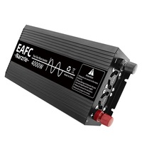 Invertor Auto 4000W, Onda Sinusoidala Pura, 12V la 220V, Negru
