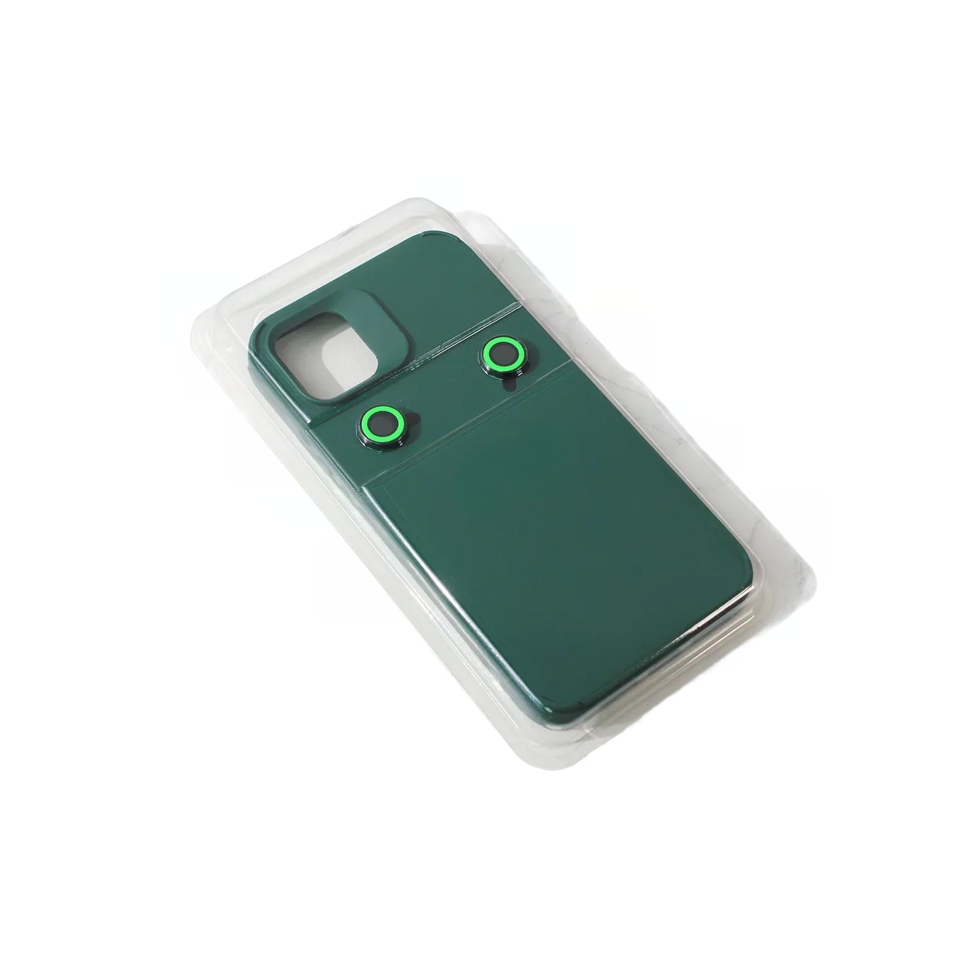 Husa pentru Apple iPhone 15 Pro, Flippy, din Silicon Lichid, Interior din Microfibra, Lentile Fosforescente de Protectie Camera, Anti Amprenta, Rezistenta la Socuri, Verde