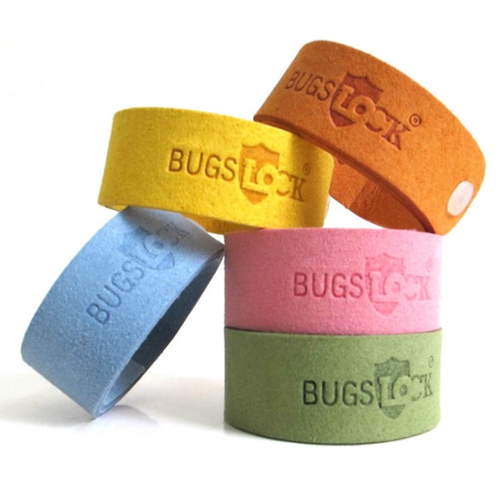 10 bucati de bratari repelente pentru tantari, benzi fara DEET, invelite individual -Multicolor