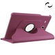Husa tableta pentru Galaxy Tab E 9.6, piele cu textura de lichior, cu suport de rotire 360°, violet