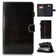 Husa tableta pentru Galaxy Tab A 7.0, 2016 T280, piele cu sclipici si lac, design flip orizontal, buzunar card, negru