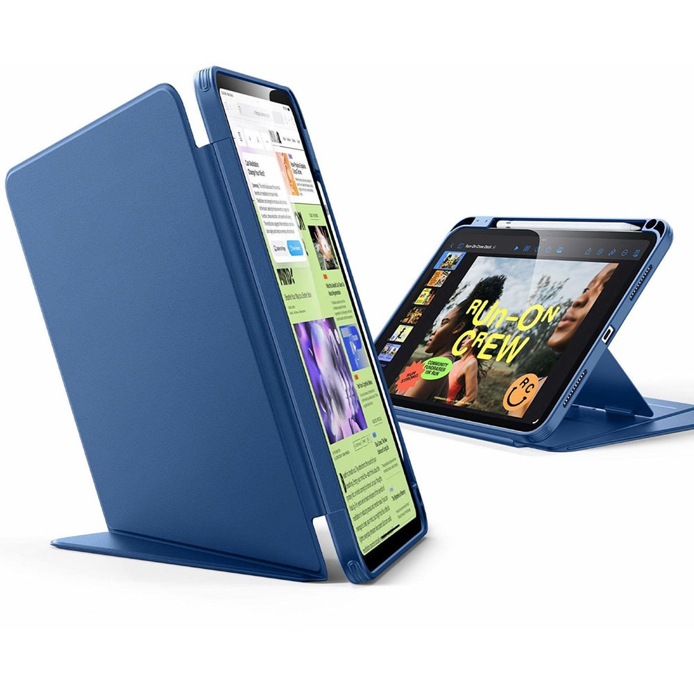 Husa pentru iPad 11 2025 ESR - Flip Hybrid Folio cu functie sleep / wake-up tip stand si slot pentru stylus - Albastru