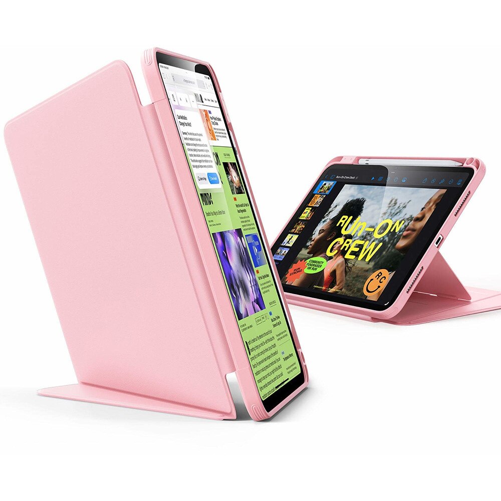 Husa pentru iPad 11 2025 ESR - Flip Hybrid Folio cu functie sleep / wake-up tip stand si slot pentru stylus - Roz