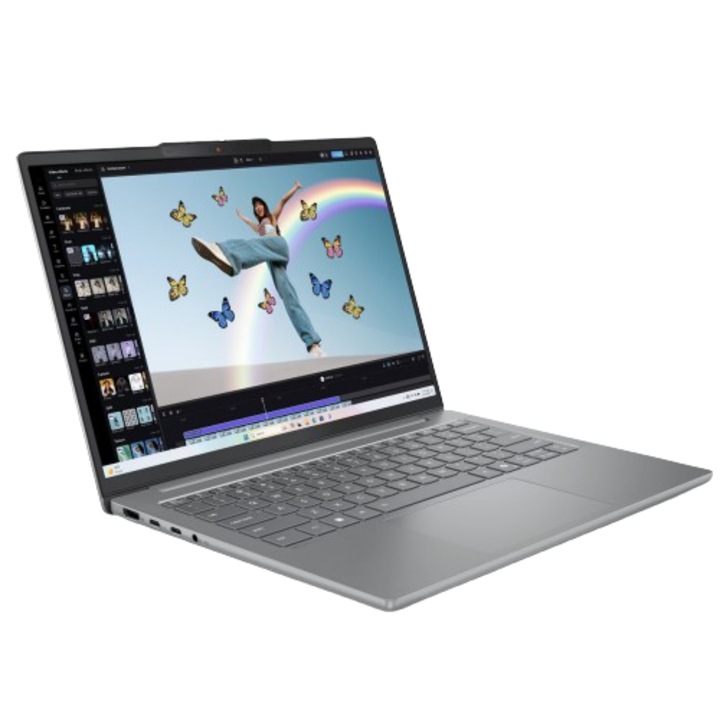 Lenovo IdeaPad Slim 5 14AHP10 laptop, AMD Ryzen™ 7 8845HS processzor, 16M gyorsítótár, akár 5.1 GHz, 14" WUXGA, 16GB DDR5, 1TB SSD, AMD Radeon 780M grafikus kártya, szürke