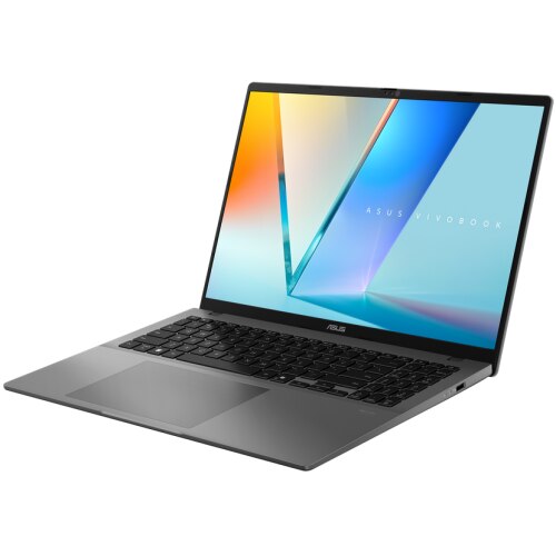 Laptop ASUS Vivobook S 16, 16" WUXGA, AMD Ryzen™ 5 220 pana la 4.9 GHz, 16 GB RAM DDR5, 1 TB SSD, AMD Radeon 740M, Free Dos, Gray 1 TB