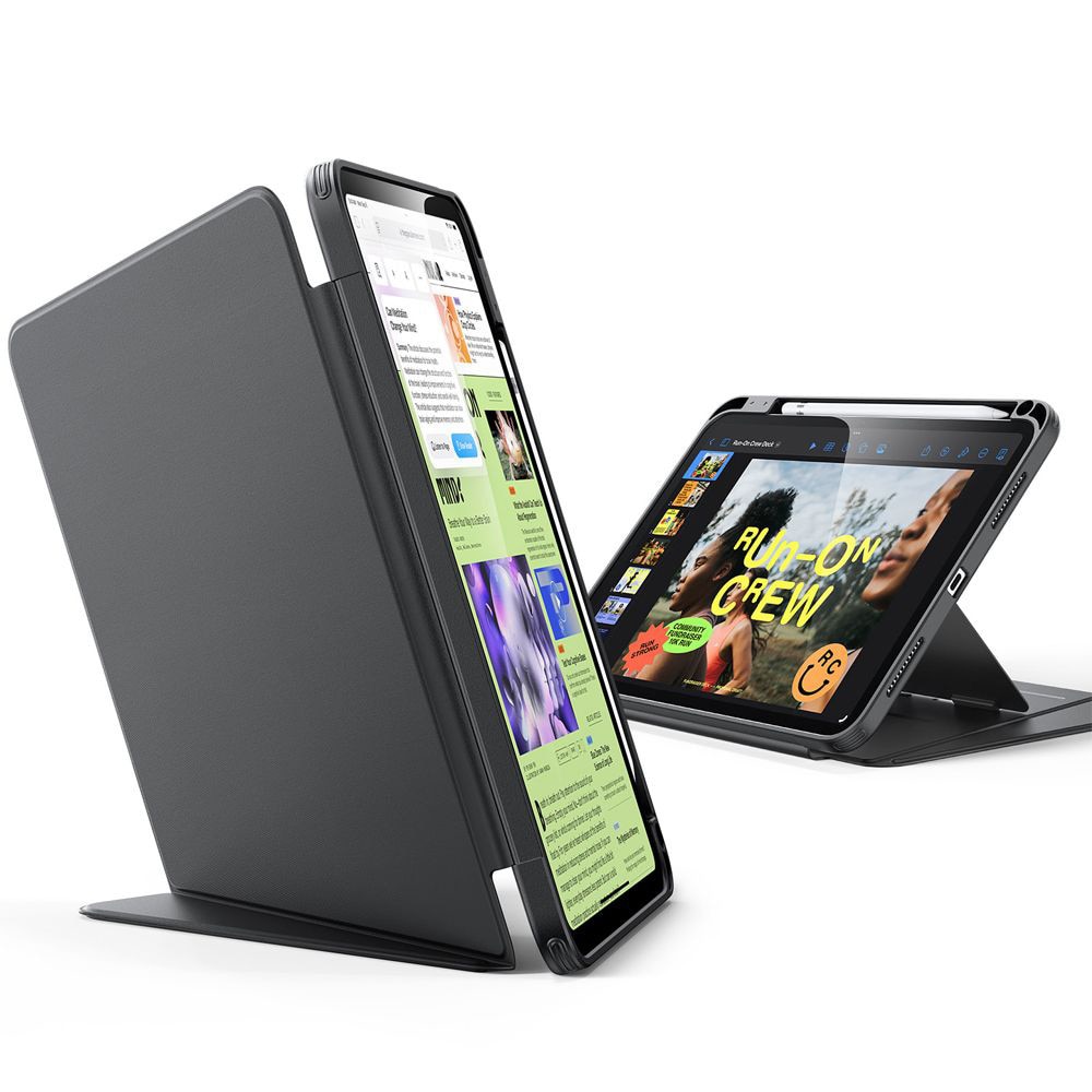 Husa pentru iPad 11 2025 ESR - Flip Hybrid Folio cu functie sleep / wake-up tip stand si slot pentru stylus - Negru