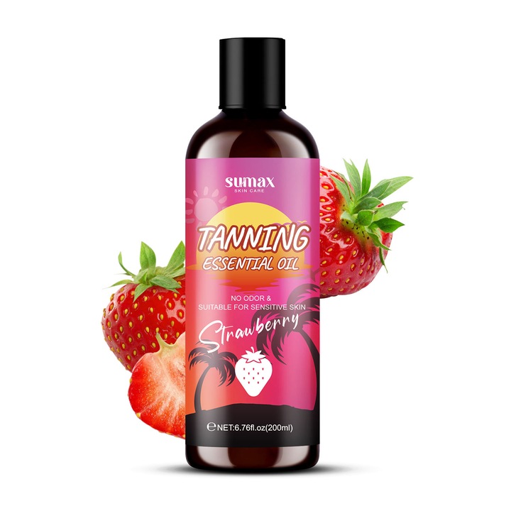 Professzionális önbarnító illóolaj, a ragyogó és egyenletes illóolaj, Azonnali önbarnító, 200ml