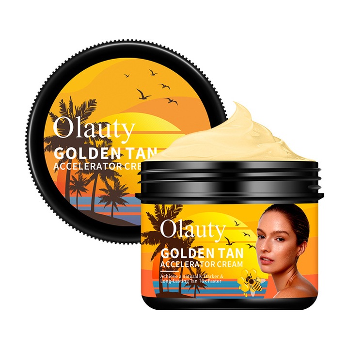 Arckrém, önbarnító hatással, természetes és egyenletes bronzot, intenzív hidratálást, fényességet és puhaságot biztosít minden bőrtípusra, 80g+40g