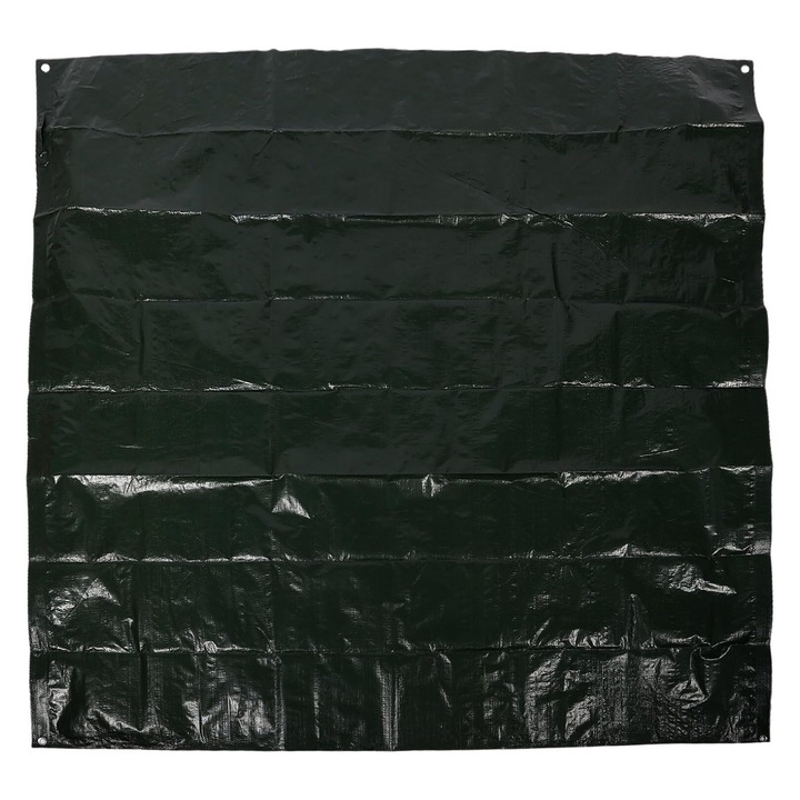 Палатка-брезент, ZGGZERG, Многофункционална, Включена чанта за носене, UV обработка, Антиръжда, Сгъваема, Водоустойчива, Издръжлива, Лесна за почистване, За градина, Събития, На открито, Полиетилен, 1.9*1.9 м, Черна