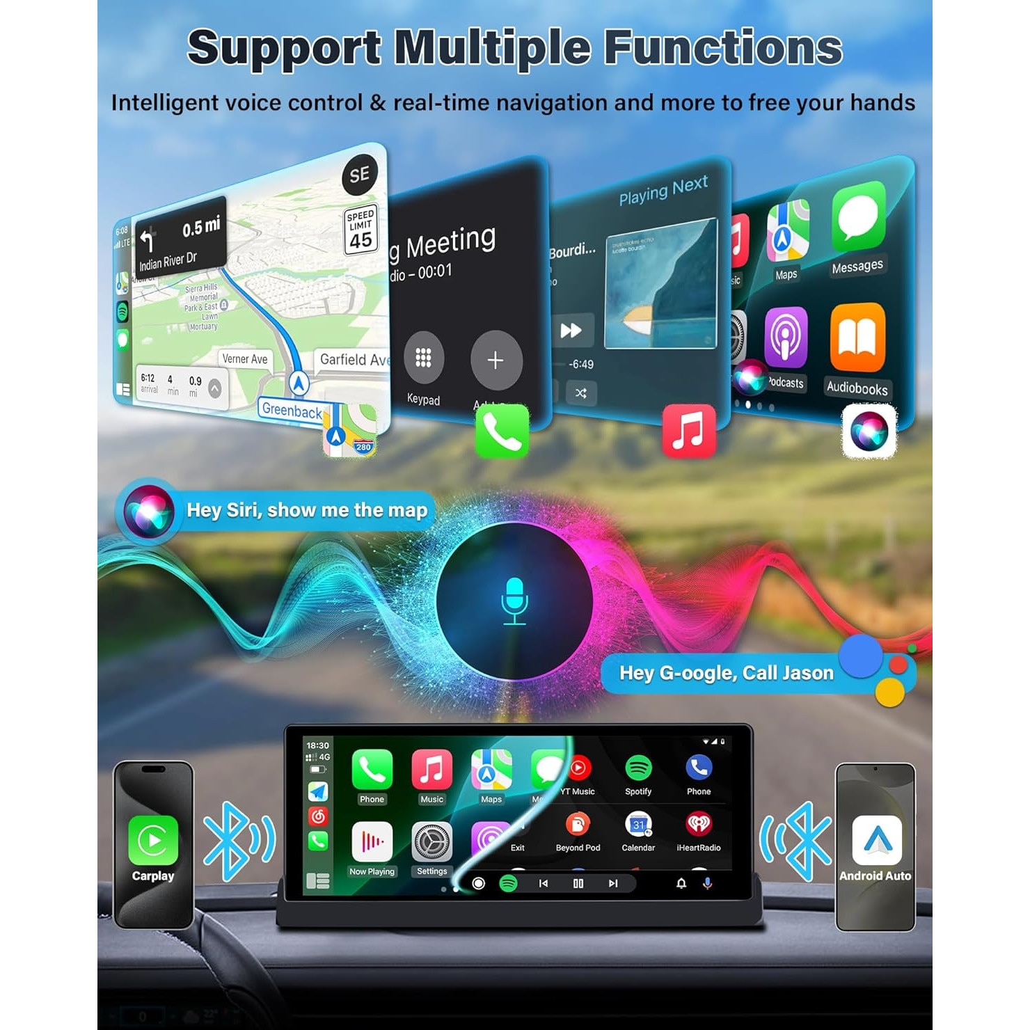 KEIYO10.26inch【AN-N006】CarPlay/Android 楽天市場】KEIYO ワイドディスプレイオーディオ 10.26インチ IPS液晶