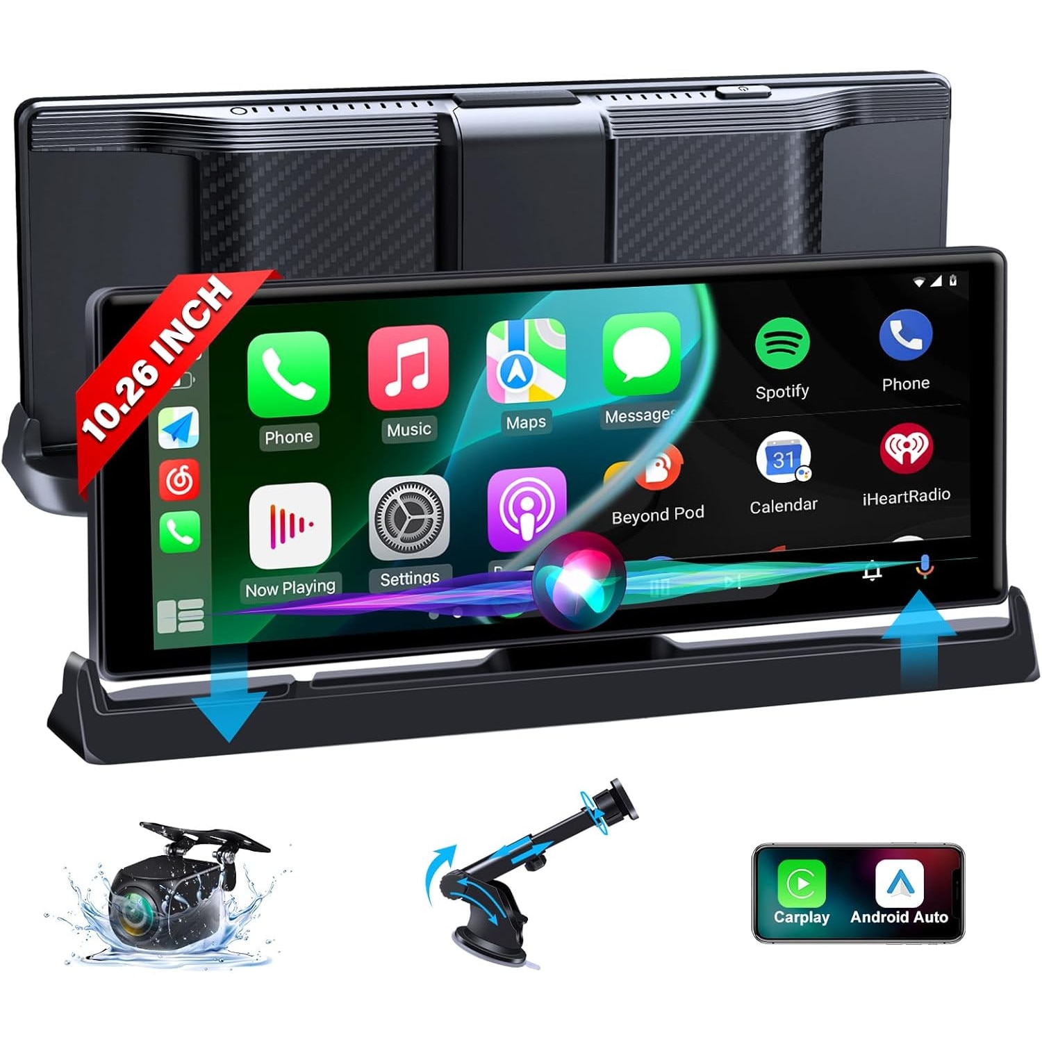 KEIYO10.26inch【AN-N006】CarPlay/Android 10,26-инчов екран за кола, CarPlay, Android Auto, Bluetooth