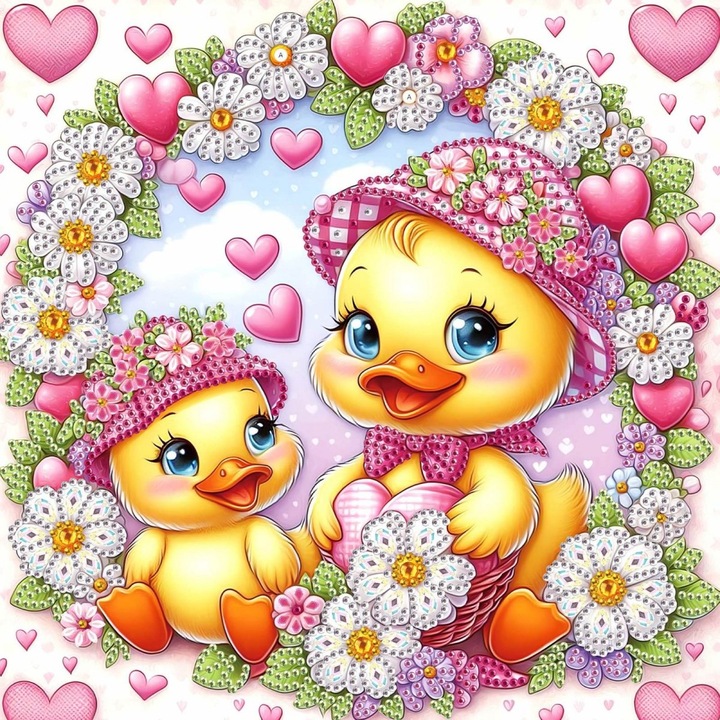 Set de broderie cu diamante, model Ratuste, 30x30 cm